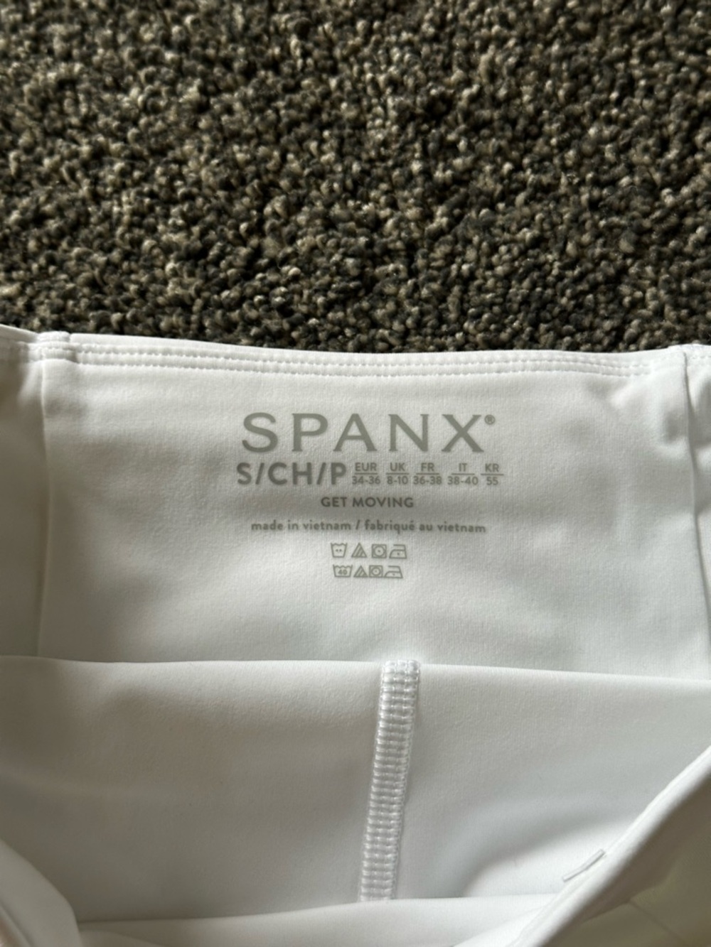 SPANX "Get Moving" Skort in white. - Picture 6 of 9